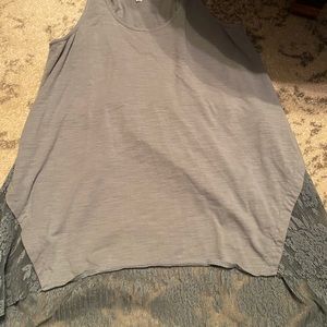 Pretty blue high-low tank